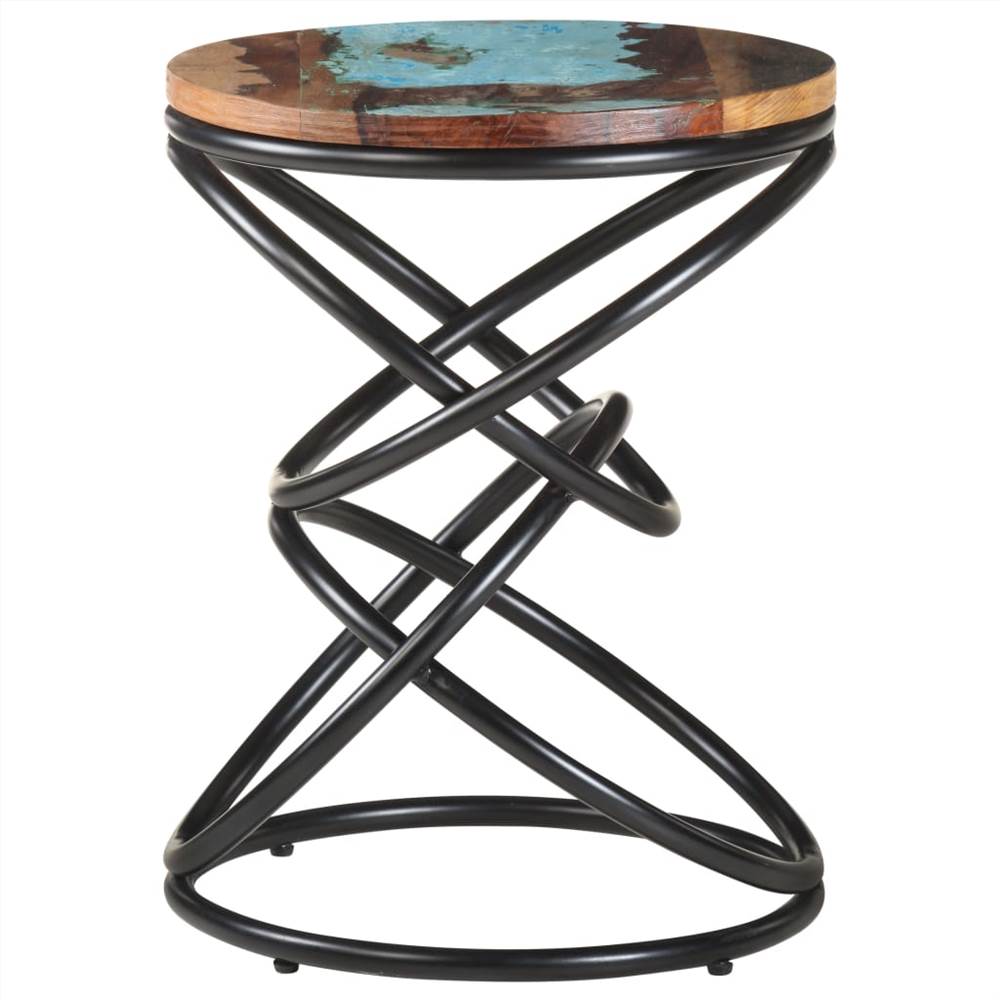 End Table 40x40x52 cm Solid Reclaimed Wood