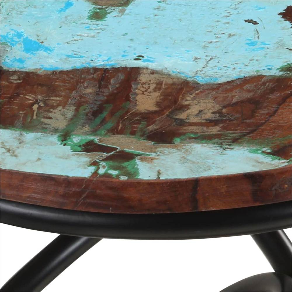 End Table 40x40x52 cm Solid Reclaimed Wood