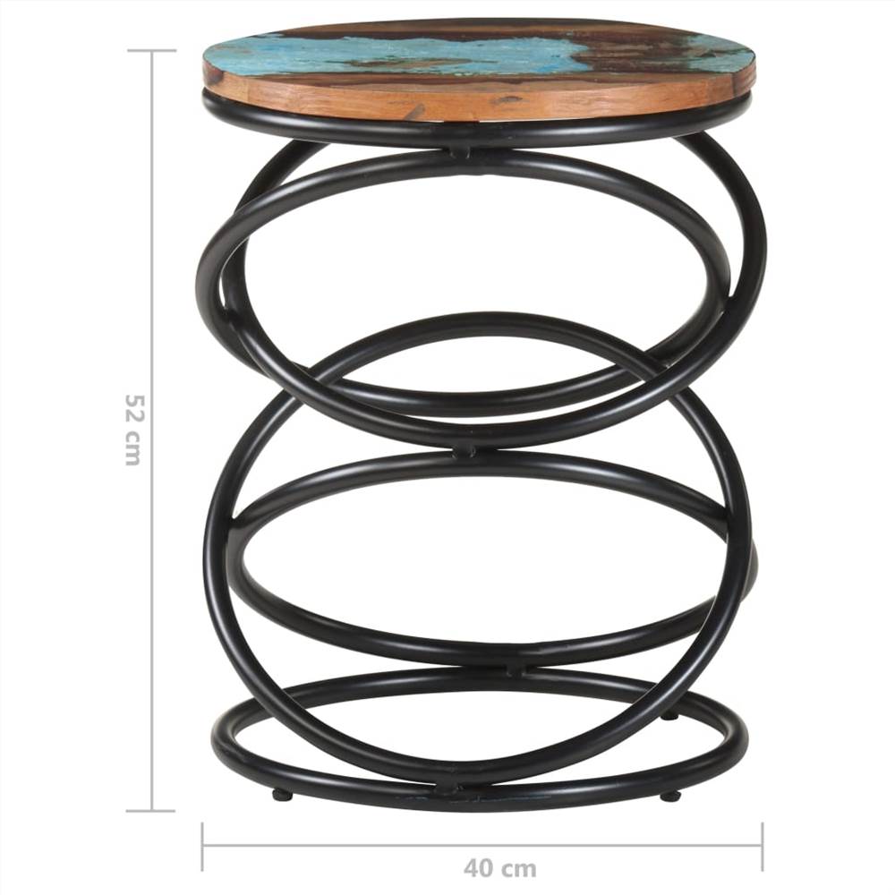 End Table 40x40x52 cm Solid Reclaimed Wood