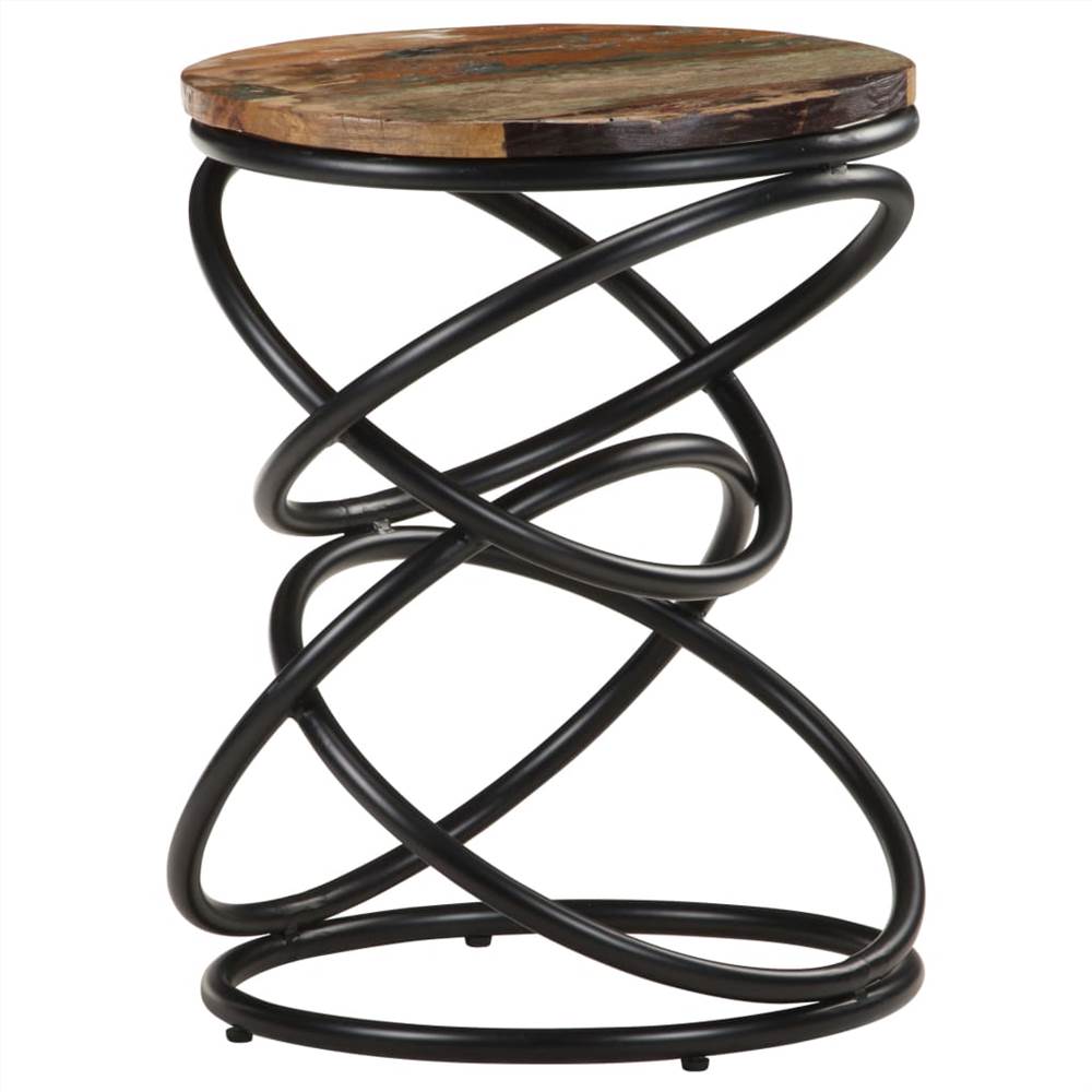 End Table 40x40x52 cm Solid Reclaimed Wood