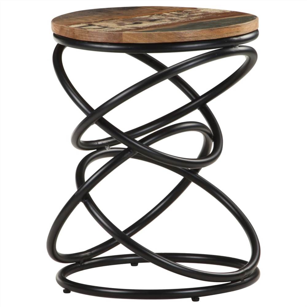 End Table 40x40x52 cm Solid Reclaimed Wood