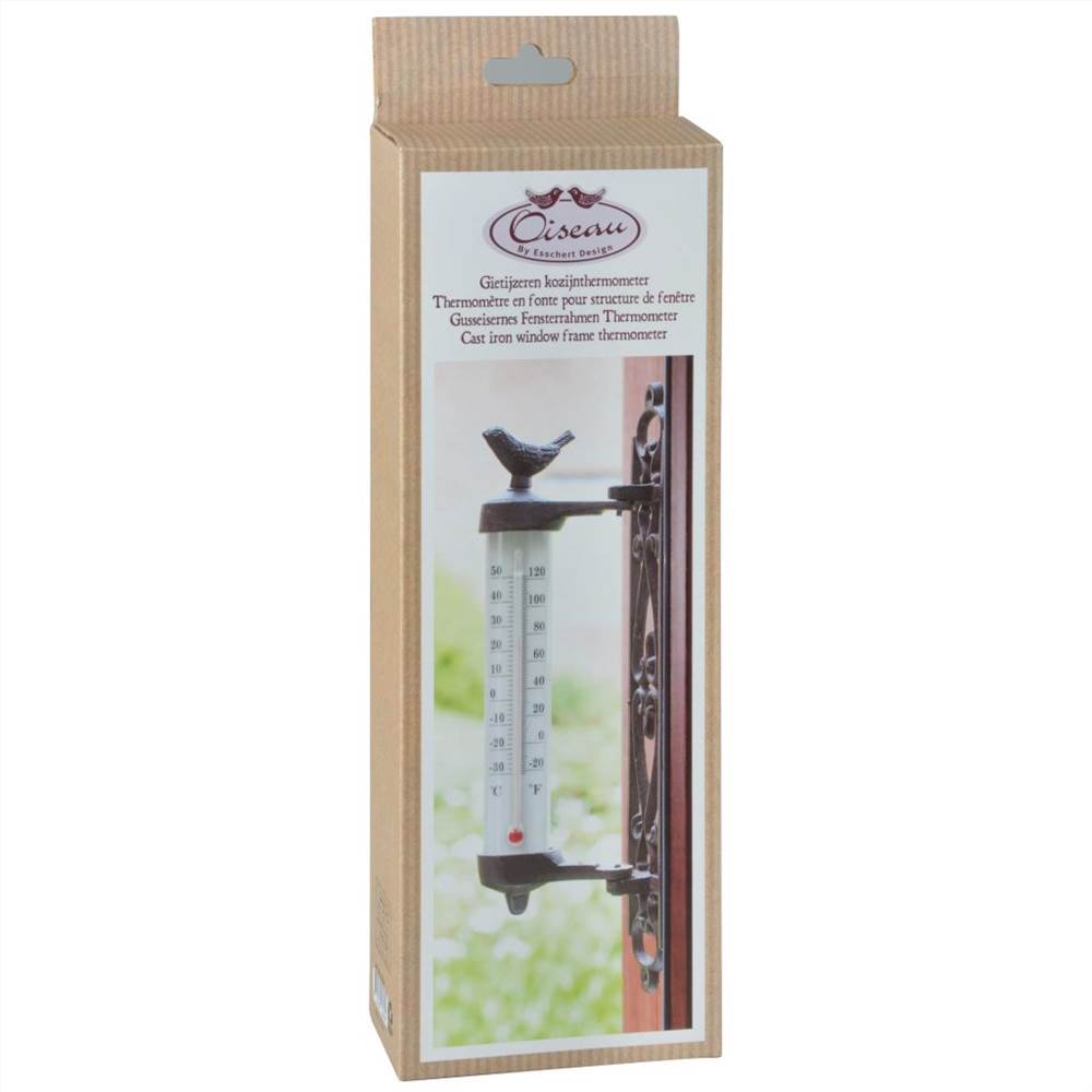 Esschert Design Wall Thermometer Brown Cast Iron BR20