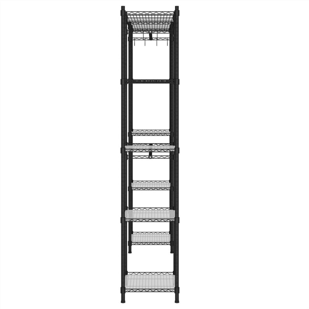 Expandable Clothes Rack Black 500 kg