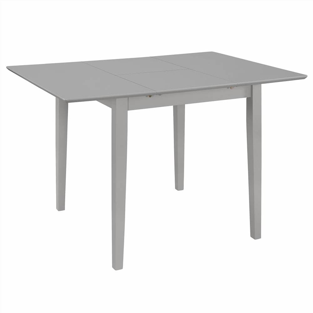 

Extendable Dining Table Grey (80-120)x80x74 cm MDF