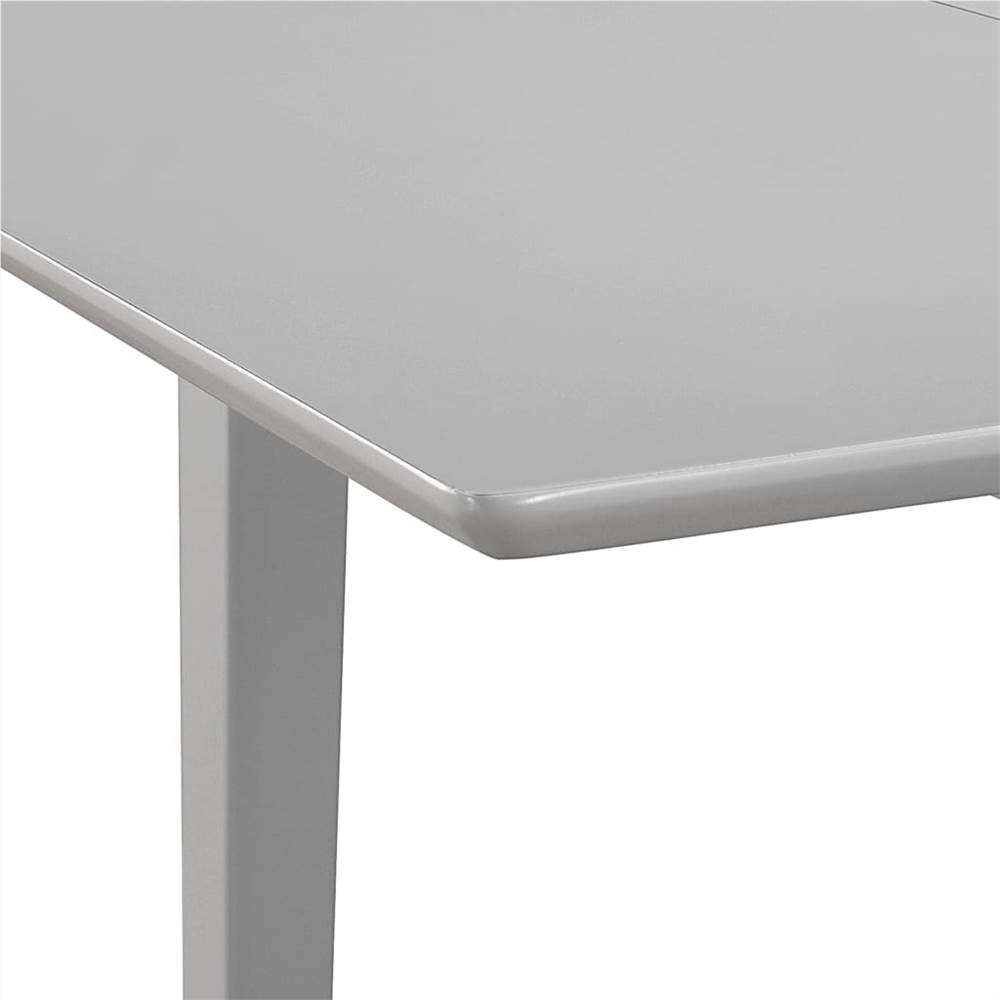 Extendable Dining Table Grey (80-120)x80x74 cm MDF