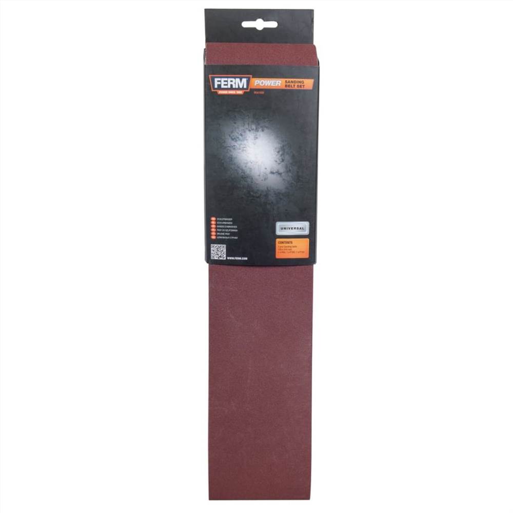 FERM Sanding Belts 3 pcs Paper BGA1060