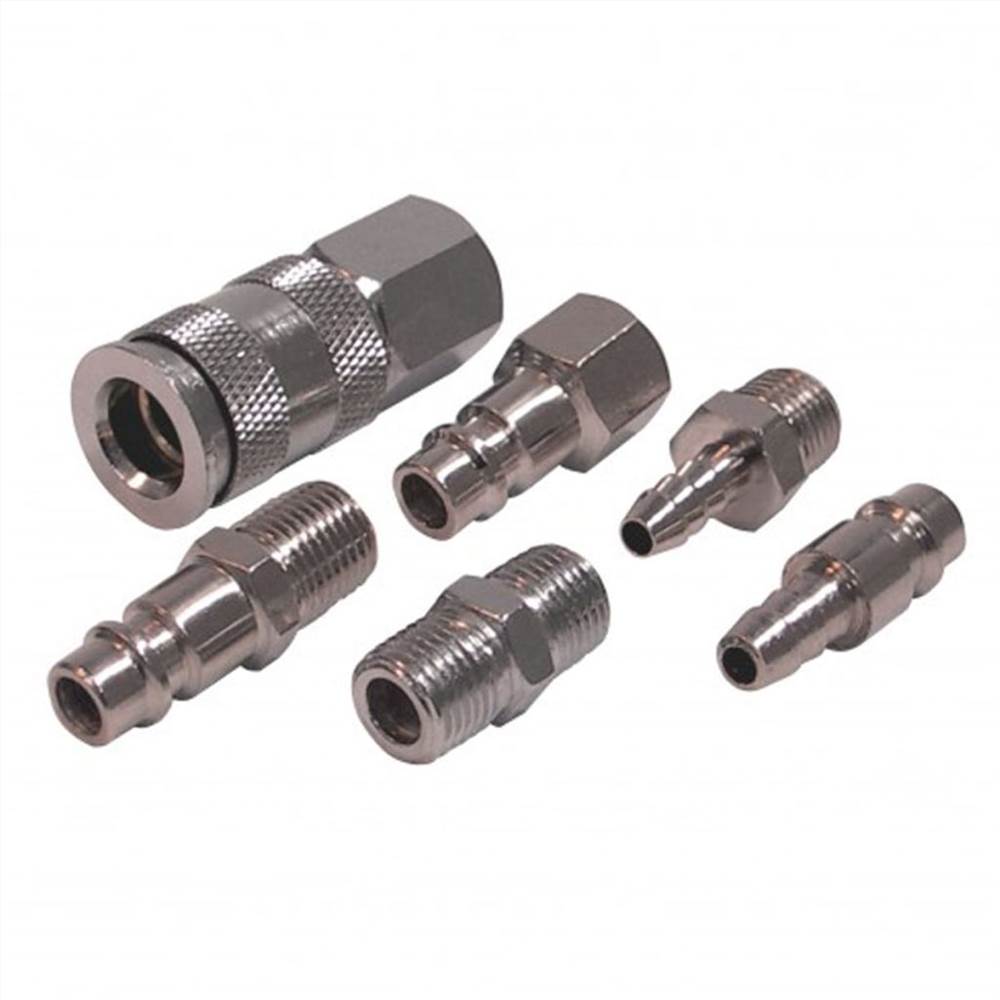 

FERM Six Piece Air Hose Connector Set Metal ATA1025