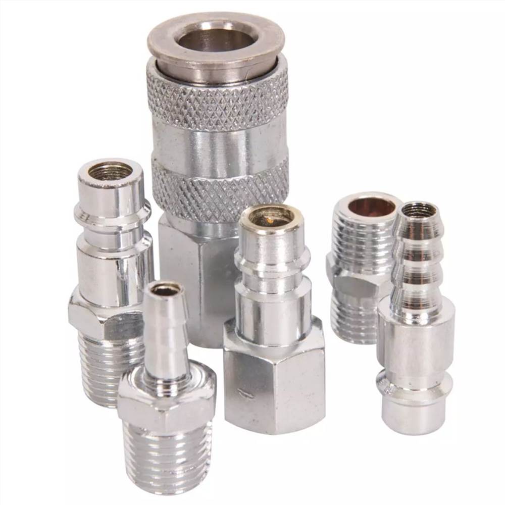 FERM Six Piece Air Hose Connector Set Metal ATA1025