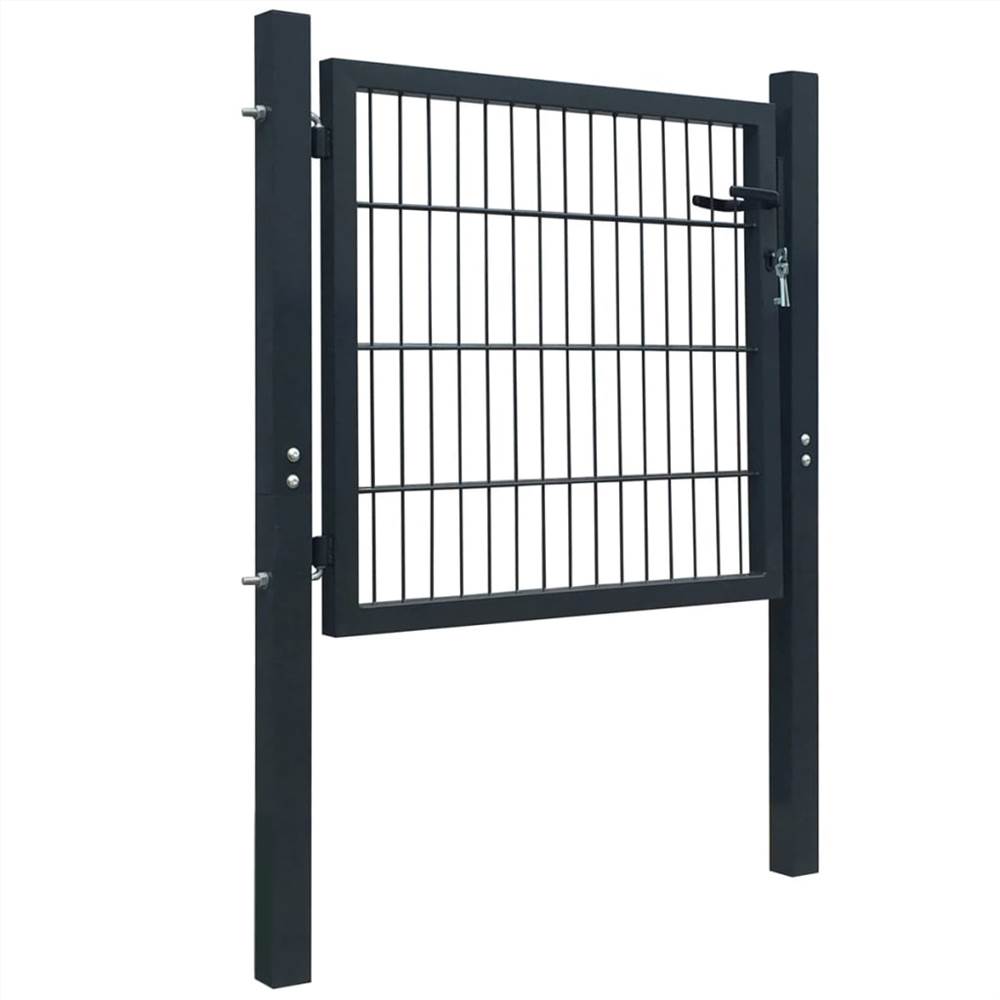 Fence Gate Steel Anthracite 103x150 Cm 9 Fence Gate Steel Anthracite 103x150 cm