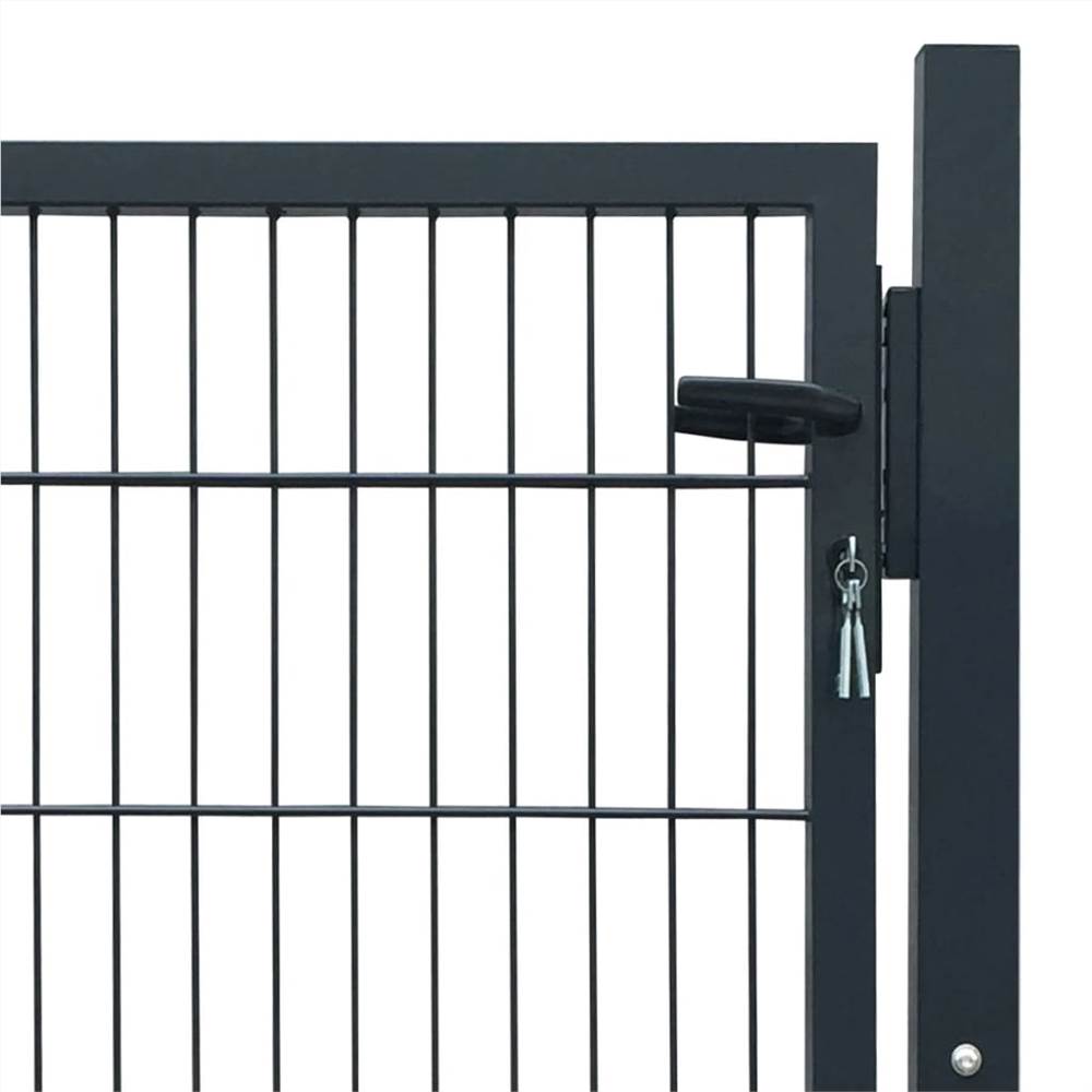 Fence Gate Steel Anthracite 103x150 Cm 11 Fence Gate Steel Anthracite 103x150 cm