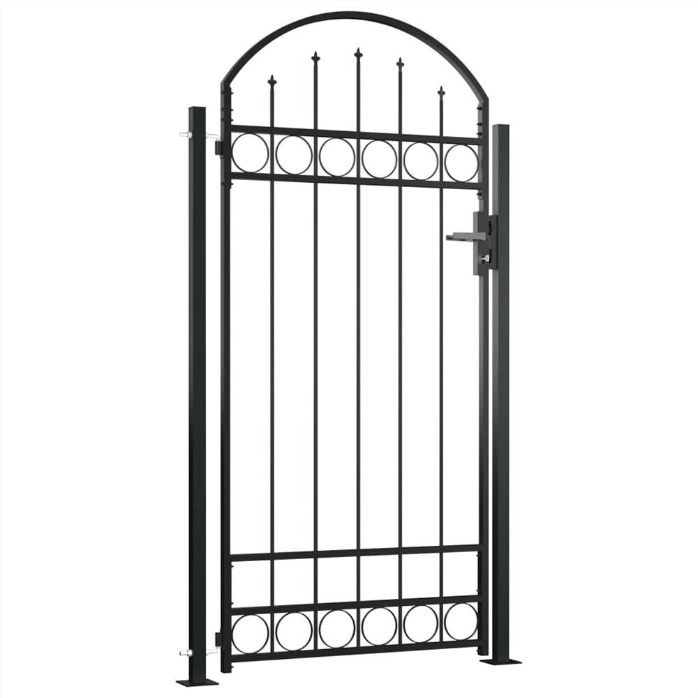 black outdoor gate