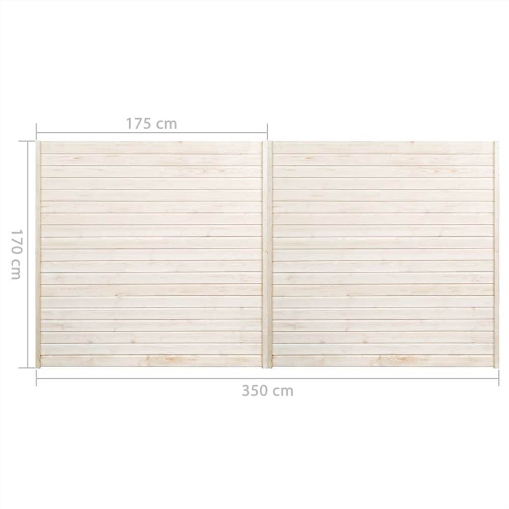 Fence Panels 2 pcs 3.4x1.7 m