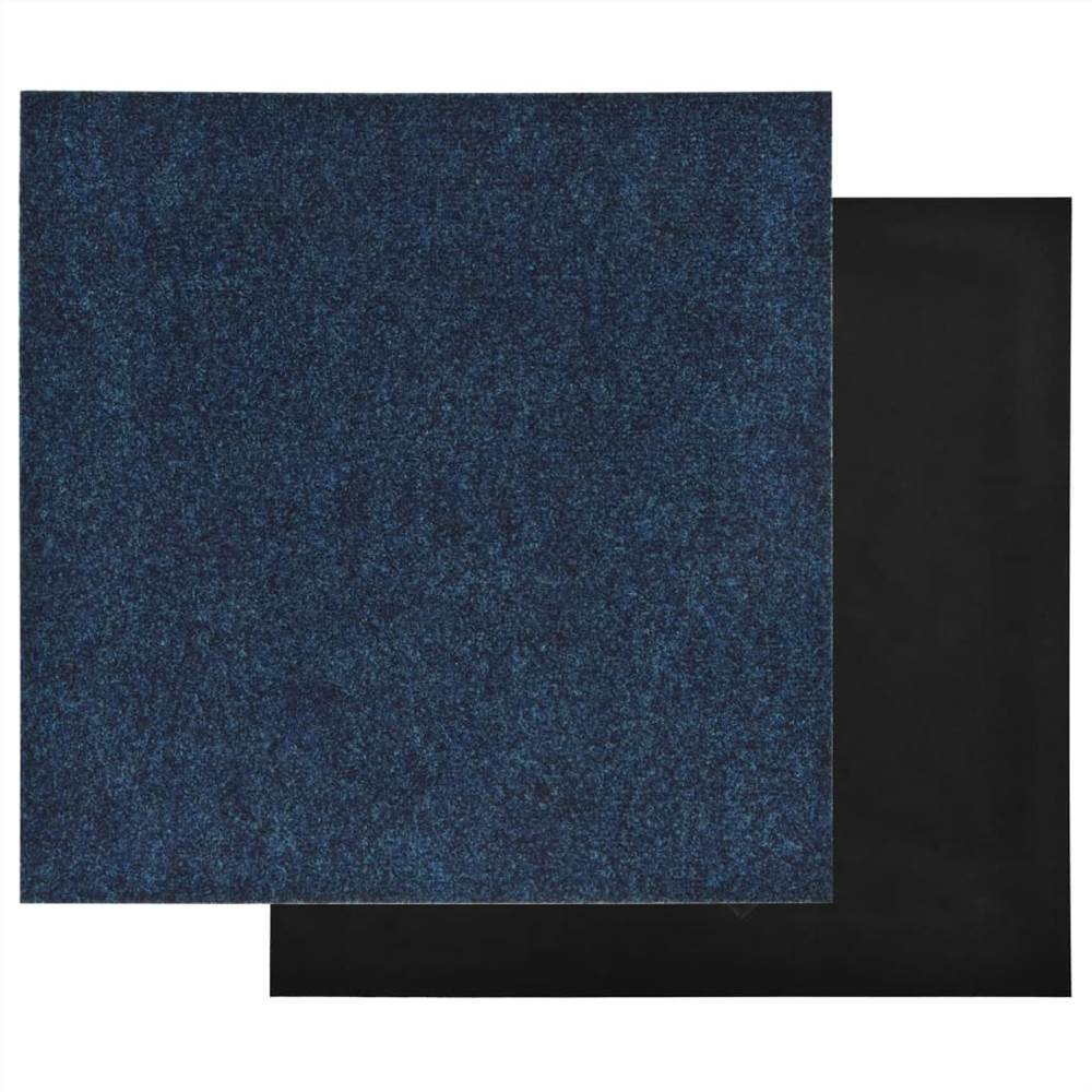 Floor Carpet Tiles 20 pcs 5 m² Navy Blue