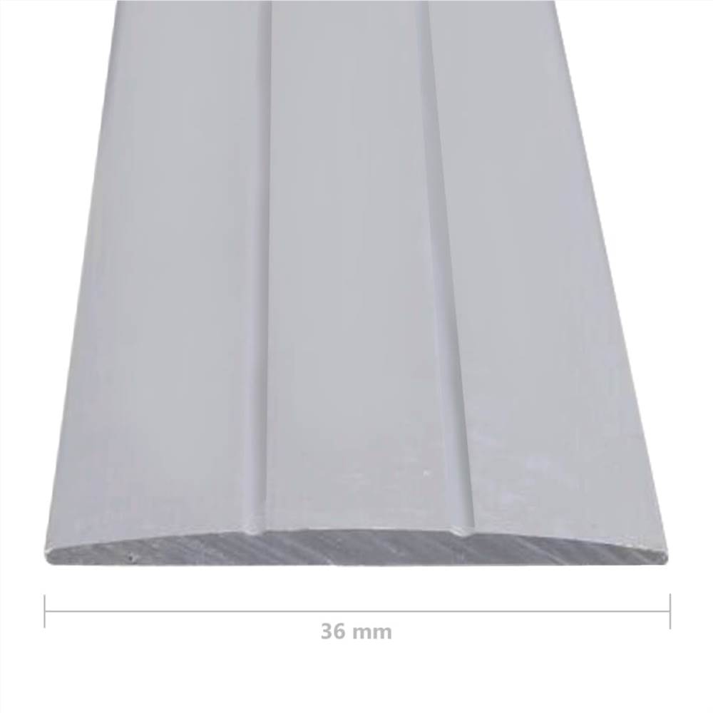Floor Profiles 5 pcs Aluminium 134 cm Silver