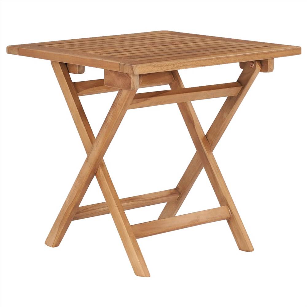 

Folding Garden Table 45x45x45 cm Solid Teak Wood