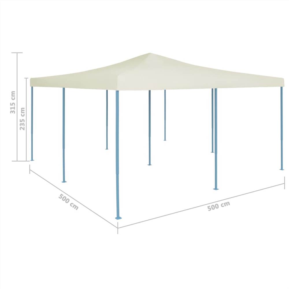 Folding Gazebo 5x5 m Cream