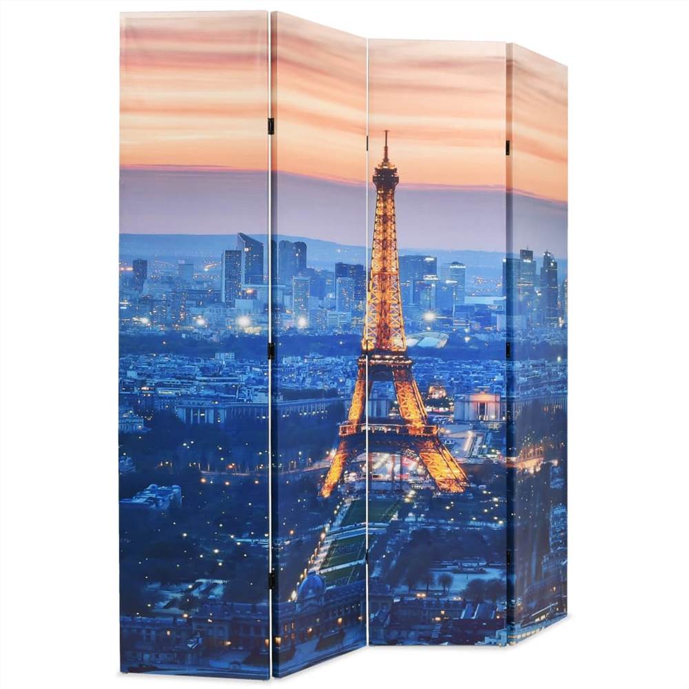 Folding Room Divider 160x170 cm Paris by Night