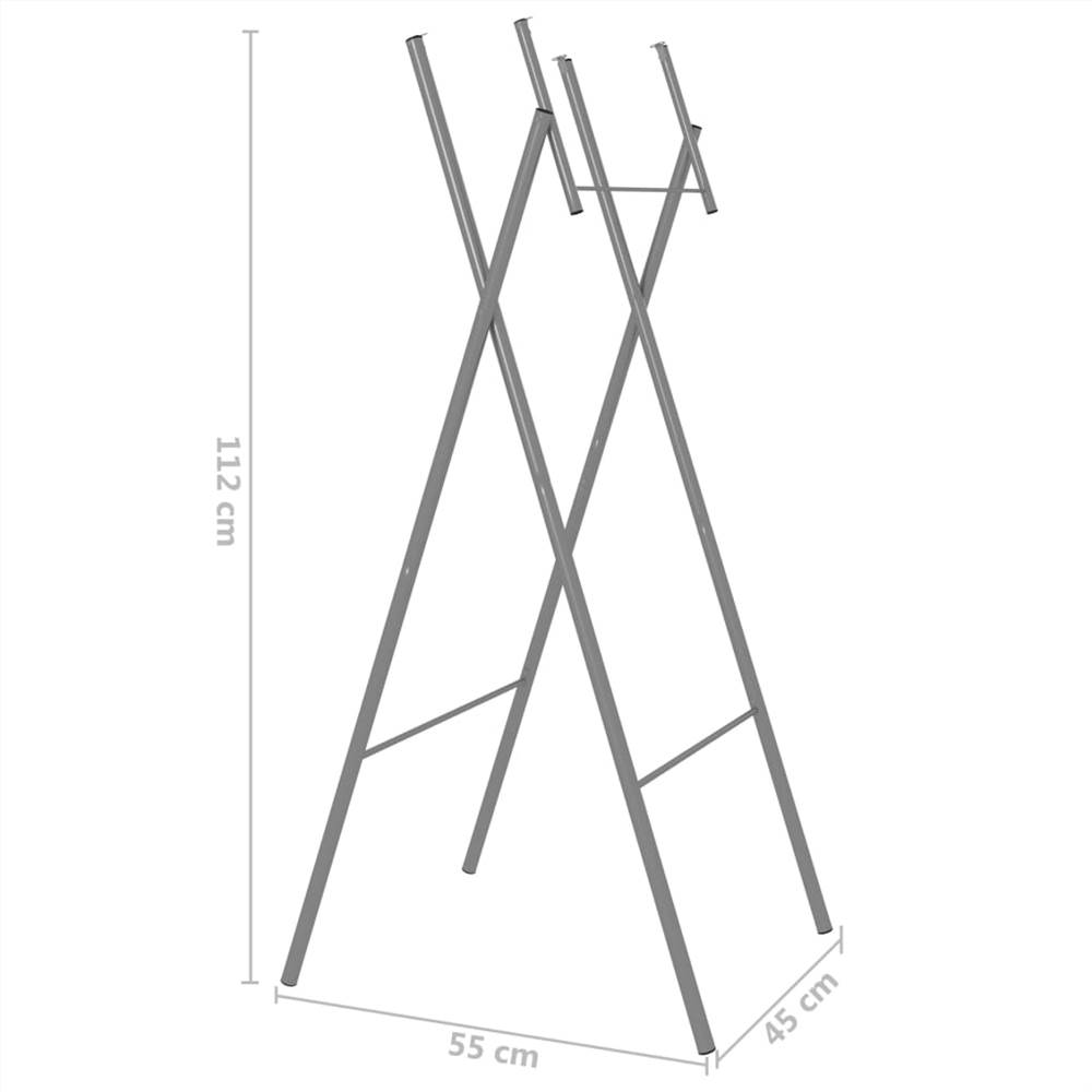 Folding Table Legs 6 pcs Silver 45x55x112 cm Galvanised Steel