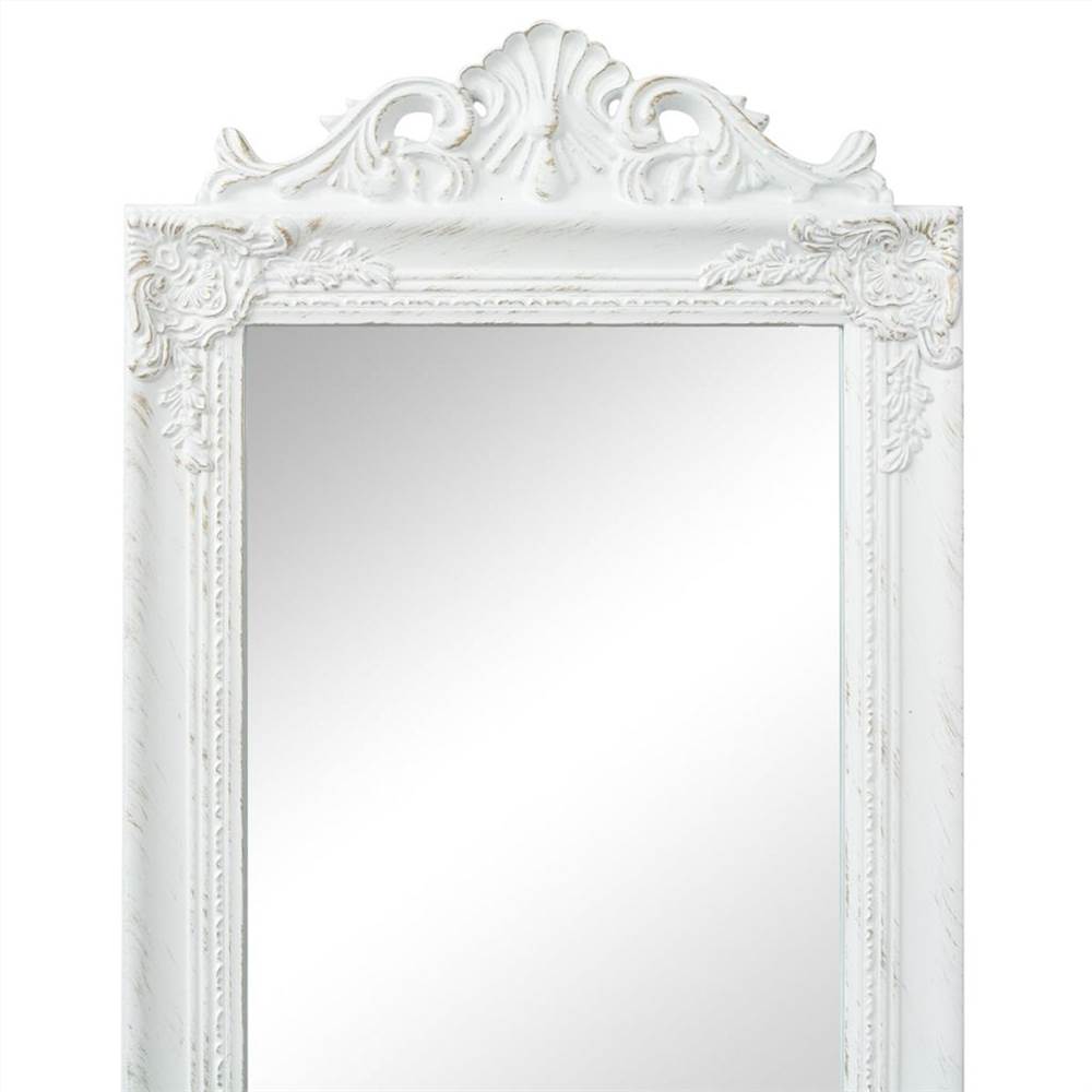 Free-Standing Mirror Baroque Style Full-length Mirror Wooden Frame 160x40 cm New 