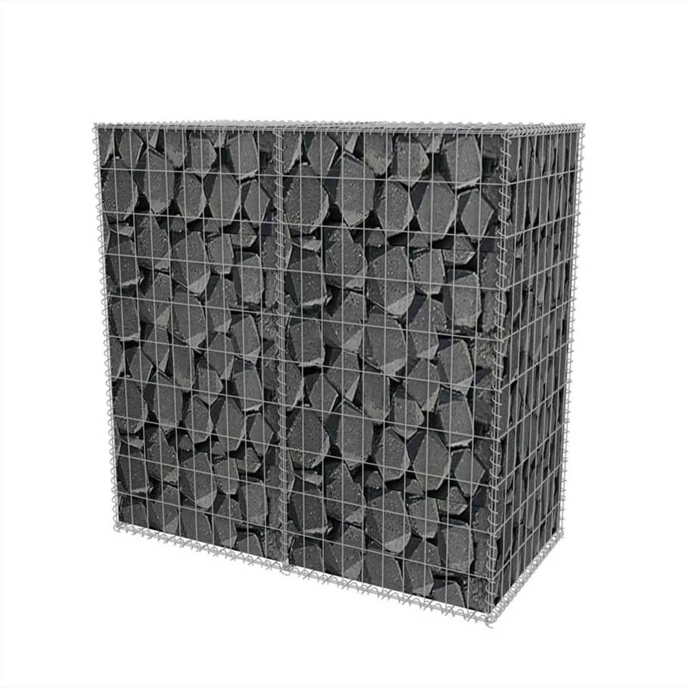 Gabion Basket Galvanised Steel 100x50x100 Cm 10 Gabion Basket Galvanised Steel 100x50x100 cm