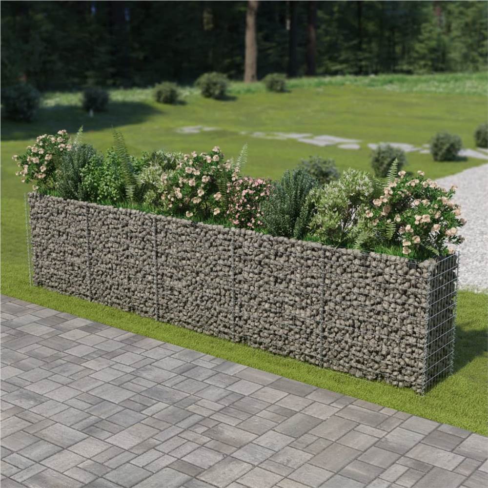 

Gabion Raised Bed Galvanised Steel 450x50x100 cm