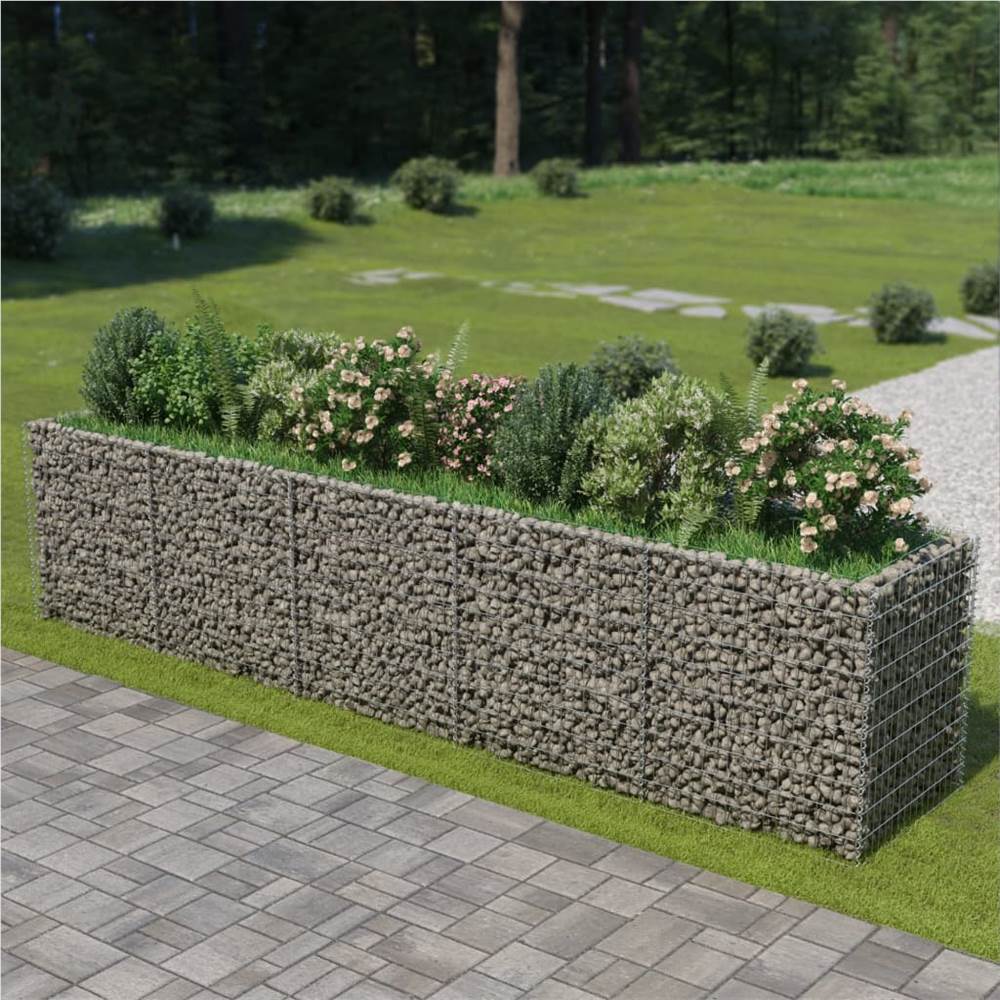 

Gabion Raised Bed Galvanised Steel 450x90x100 cm