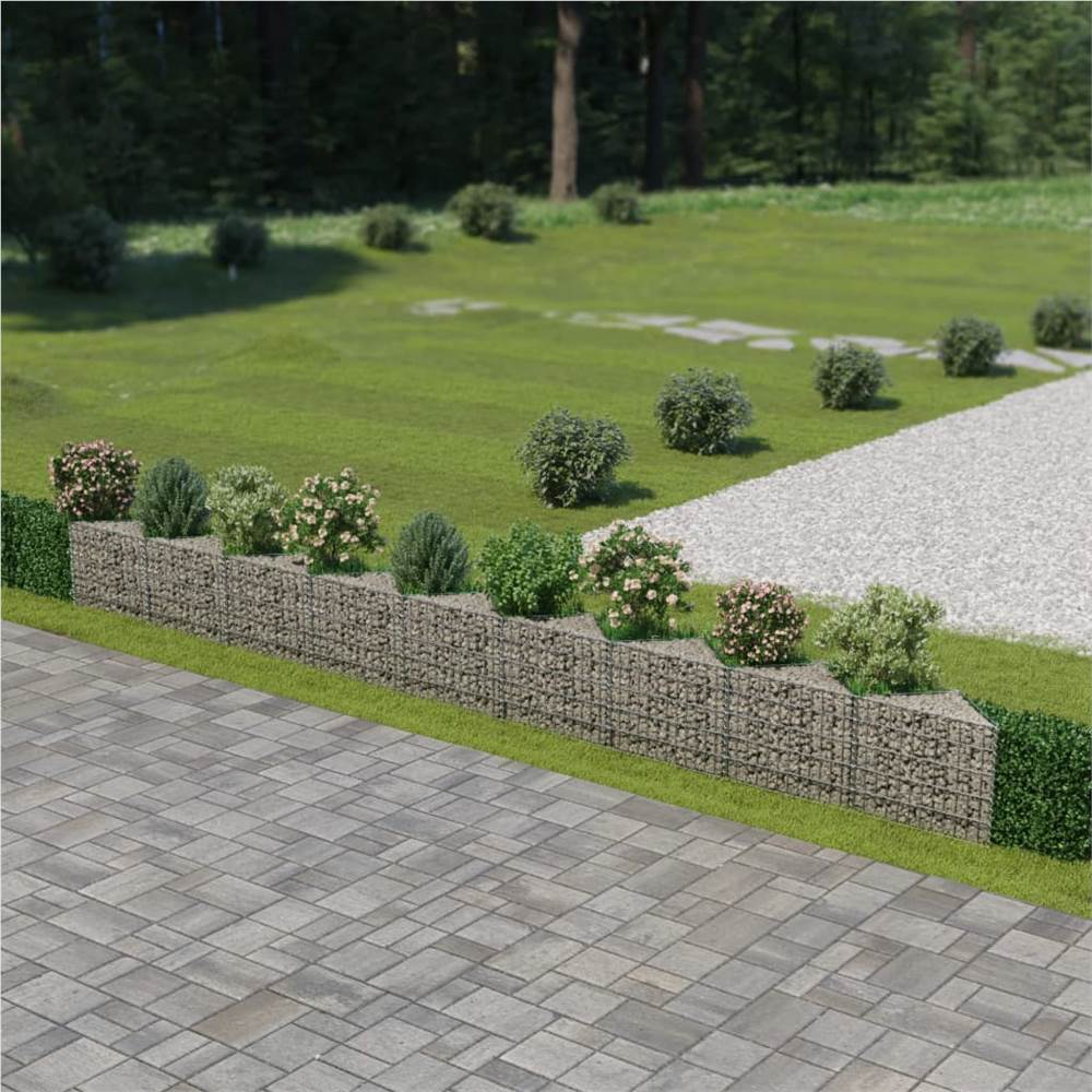 

Gabion Wall Galvanised Steel 630x30x50 cm