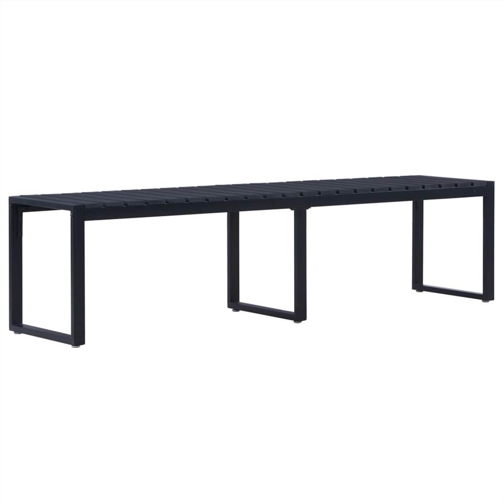 

Garden Bench 180 cm PS Board Black