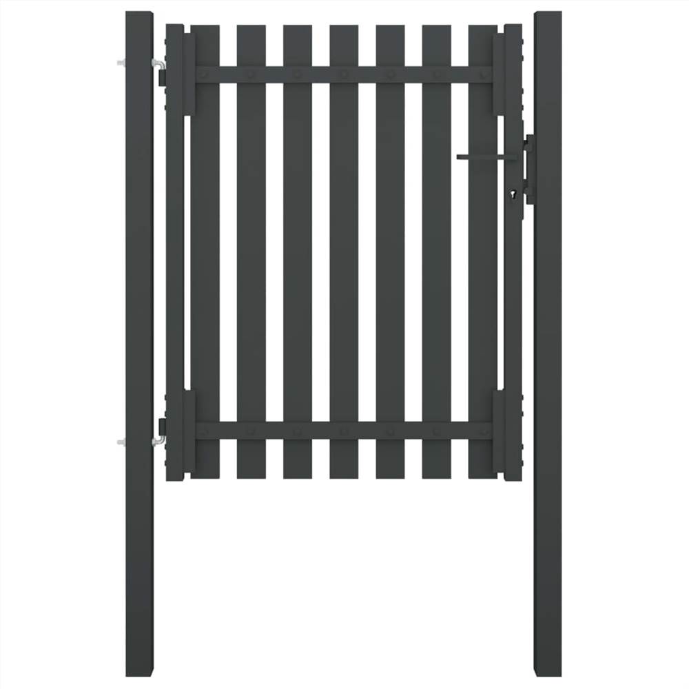 

Garden Fence Gate Steel 1x1.5 m Anthracite