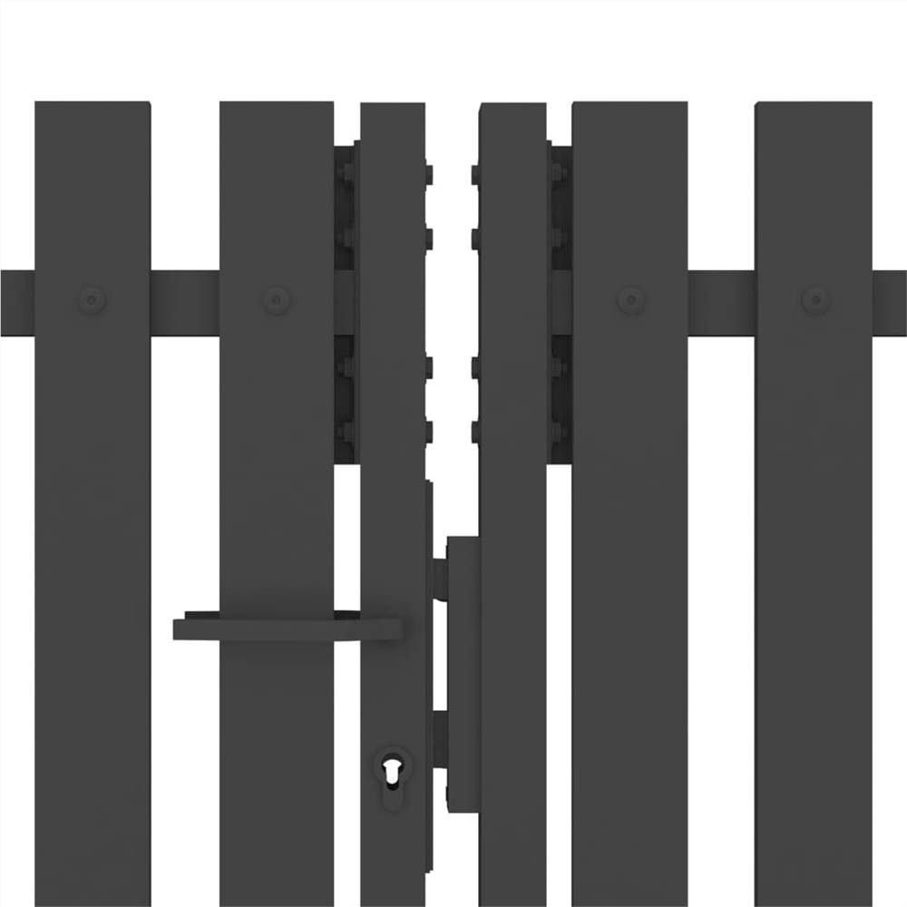 Garden Fence Gate Steel 4x2 m Anthracite