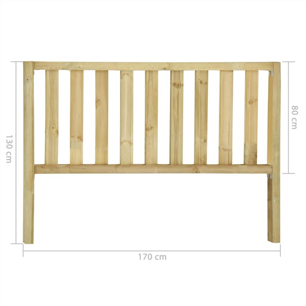 Garden Fence with 2 Posts Impregnated Pinewood 182x130 cm