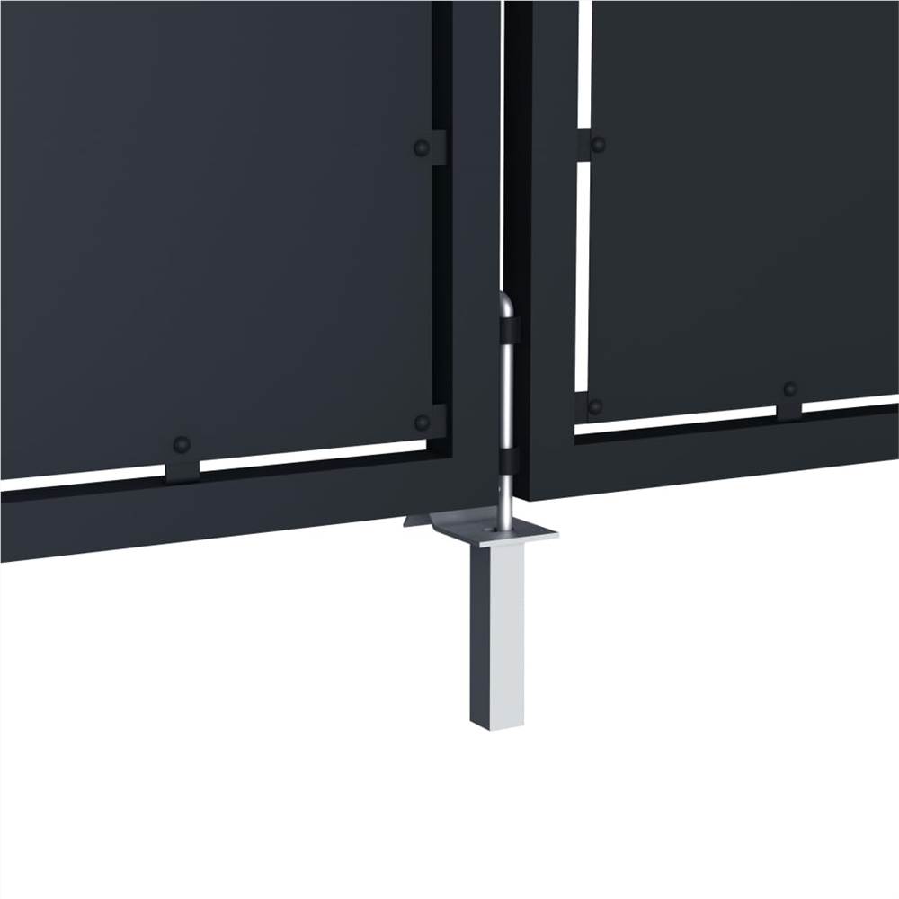 Garden Gate Metal 4x1.5 m Anthracite