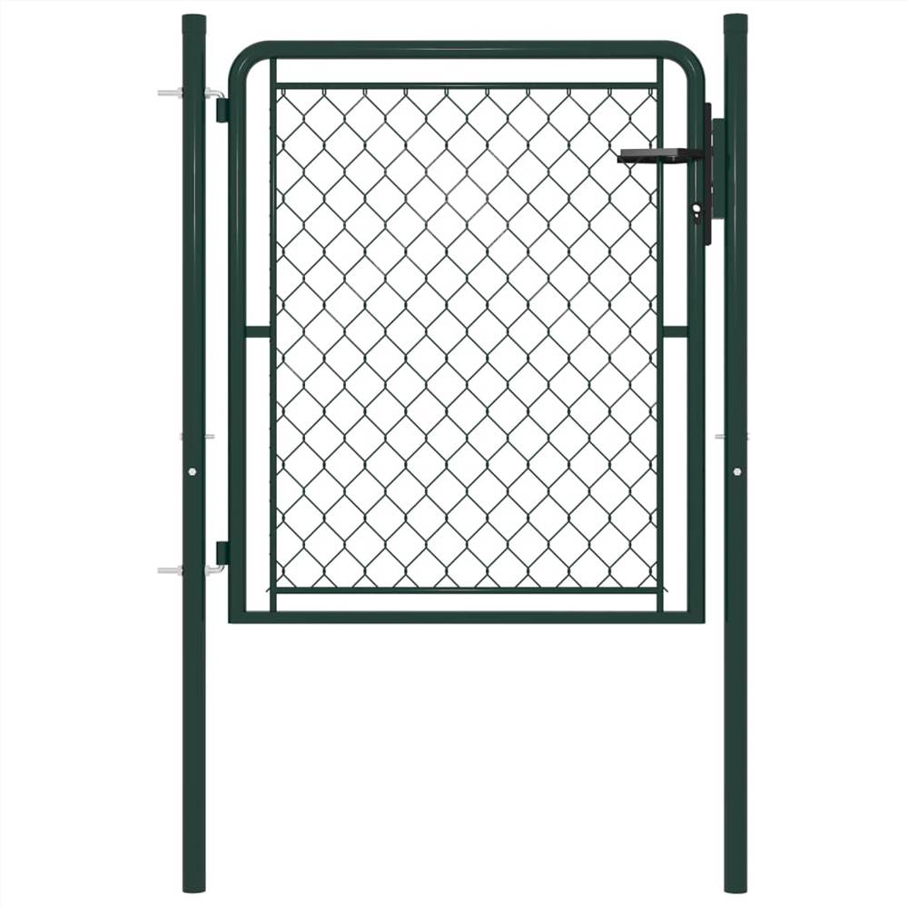 

Garden Gate Steel 100x75 cm Green