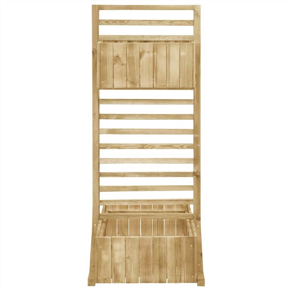 Garden Planter with Trellis Impregnated Pinewood