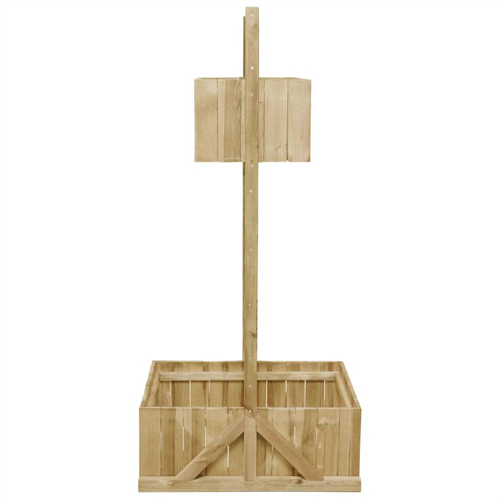 Garden Planter with Trellis Impregnated Pinewood