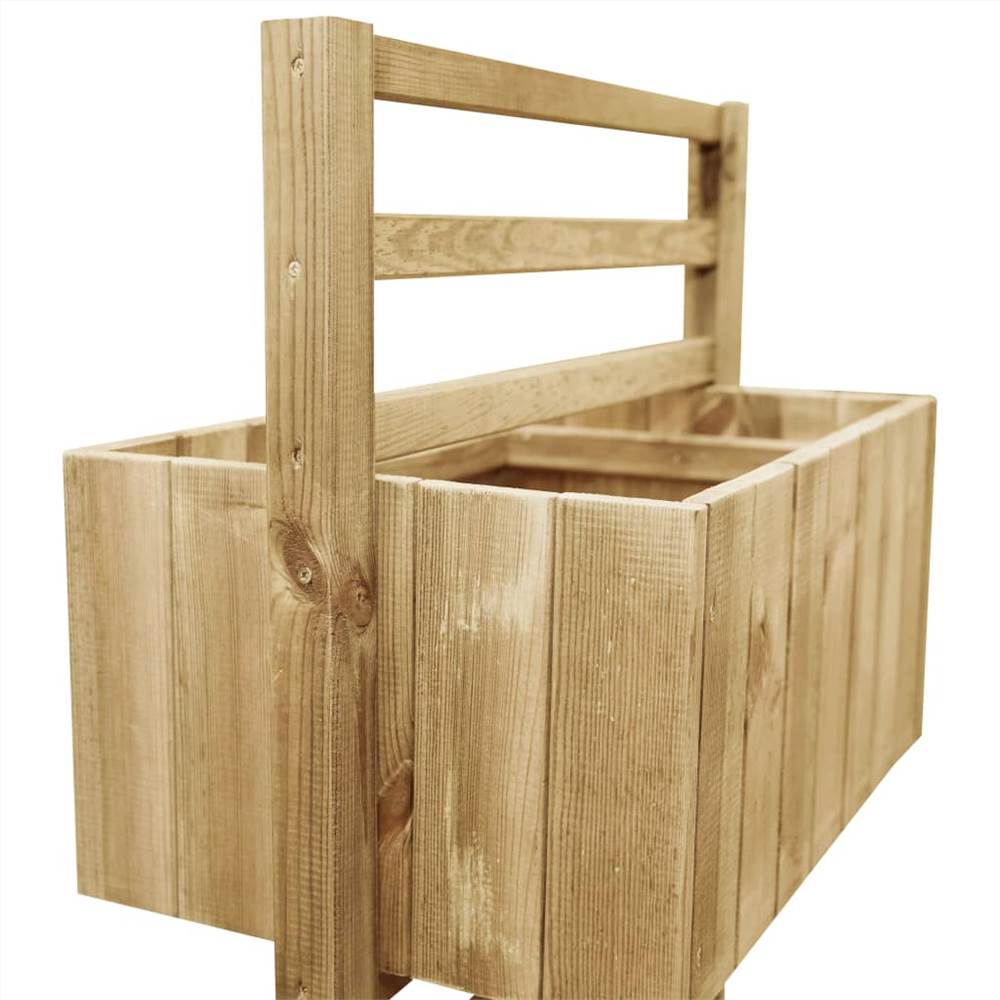 Garden Planter with Trellis Impregnated Pinewood