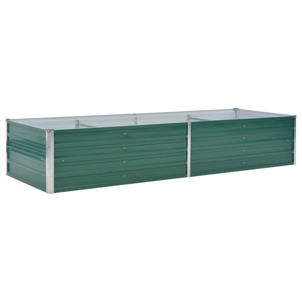 Garden Raised Bed Galvanised Steel 240x80x45 Cm Green 10 Garden Raised Bed Galvanised Steel 240x80x45 cm Green
