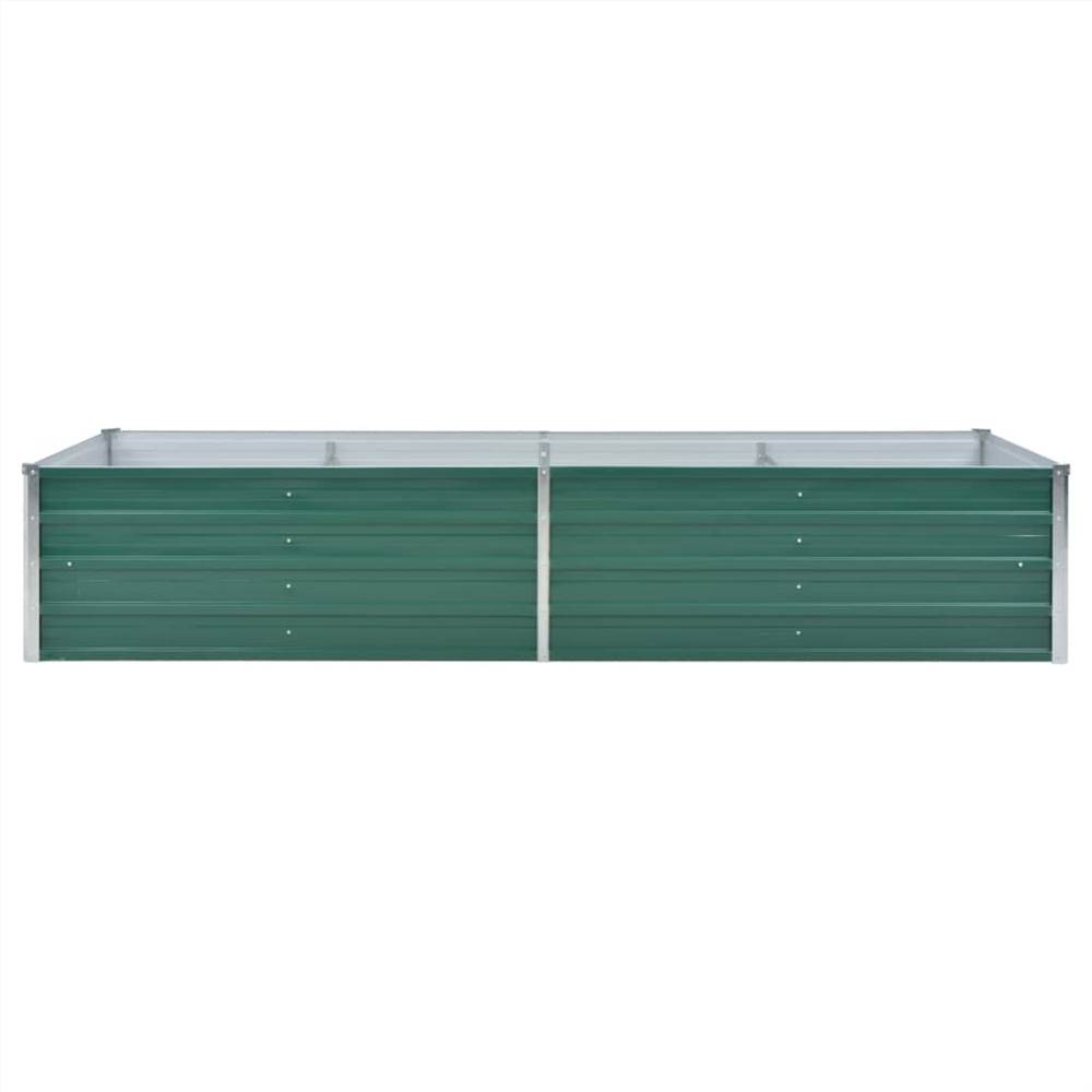 Garden Raised Bed Galvanised Steel 240x80x45 Cm Green 11 Garden Raised Bed Galvanised Steel 240x80x45 cm Green