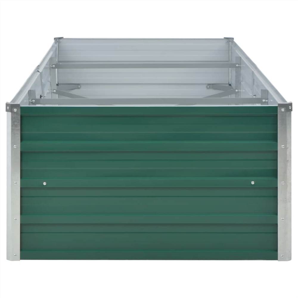 Garden Raised Bed Galvanised Steel 240x80x45 Cm Green 12 Garden Raised Bed Galvanised Steel 240x80x45 cm Green