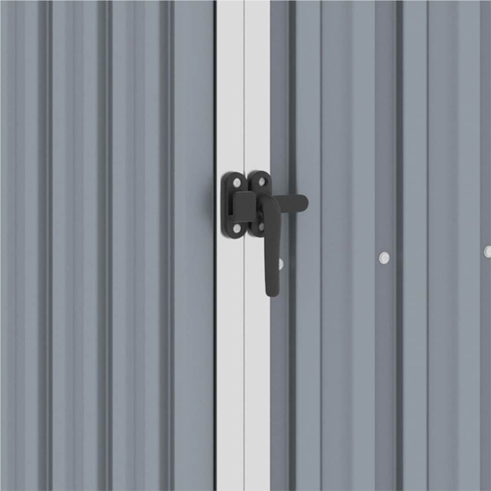 Garden Shed Grey 87x98x159 cm Galvanised Steel