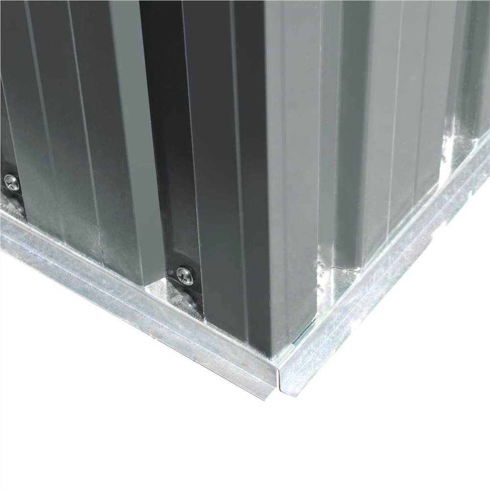 Garden Shed Grey Metal