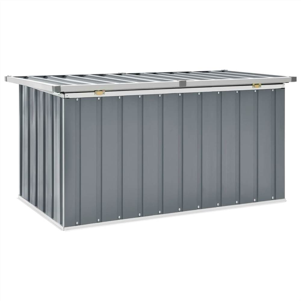 Garden Storage Box Grey 129x67x65 cm