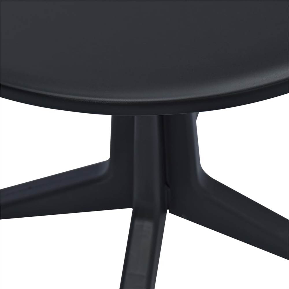 Garden Table Anthracite 70 cm Plastic