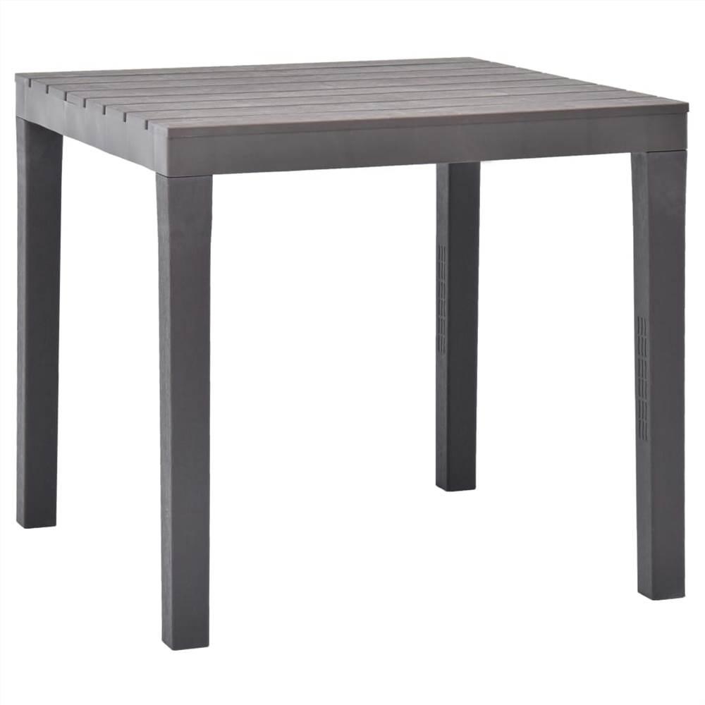 

Garden Table Mocca 78x78x72 cm Plastic