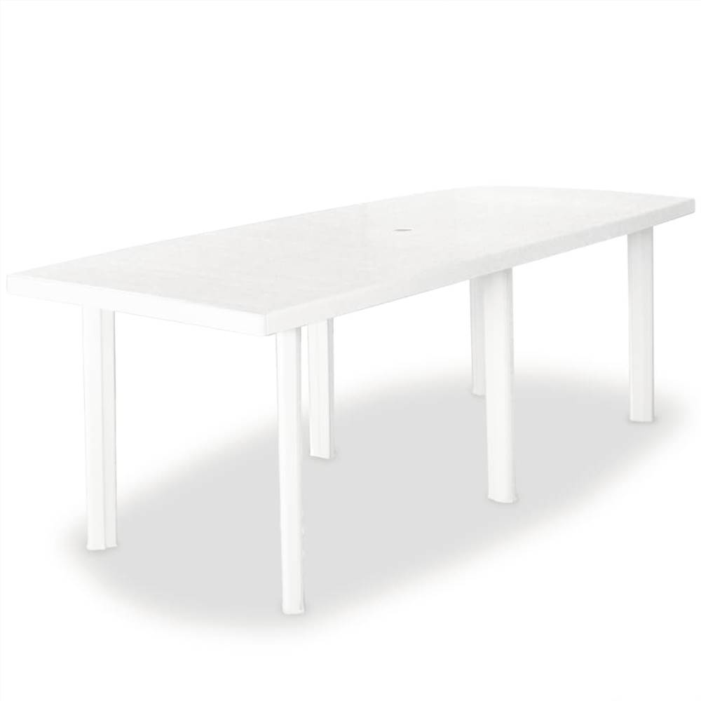 

Garden Table White 210x96x72 cm Plastic