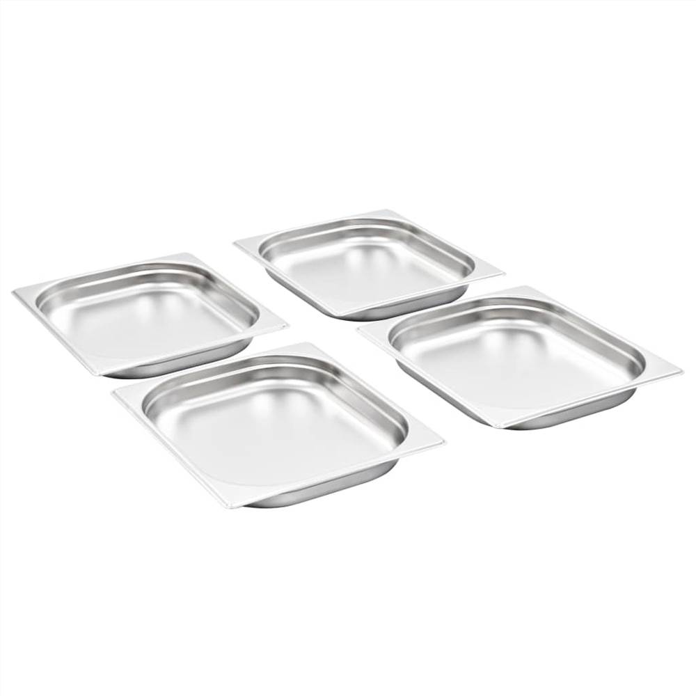 Gastronorm Containers 8 pcs GN 1/2 40 mm Stainless Steel