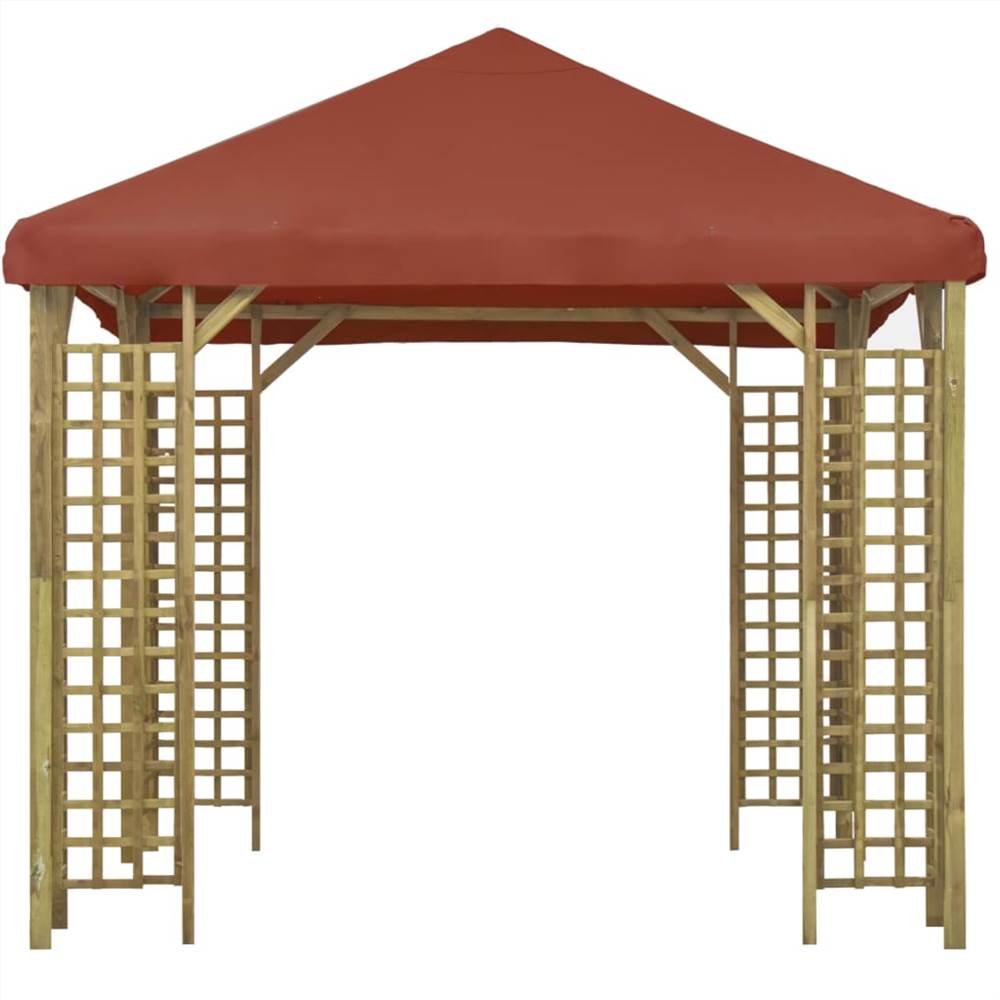 Gazebo 3x3 m Terracotta