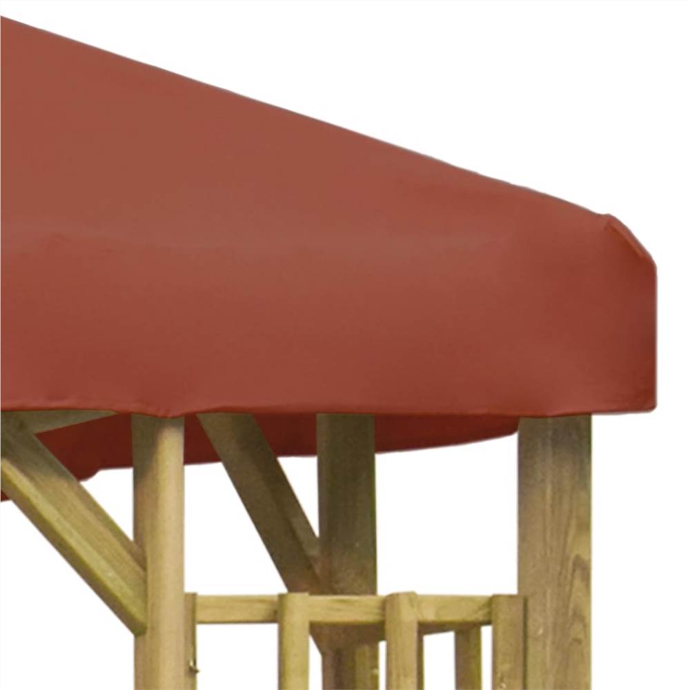 Gazebo 3x3 m Terracotta