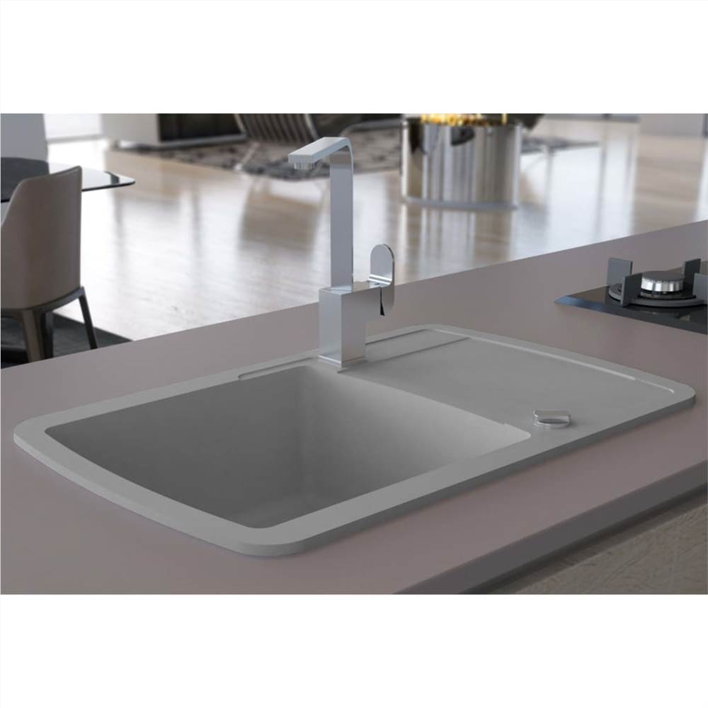 

Granite Kitchen Sink Single Basin Grey
