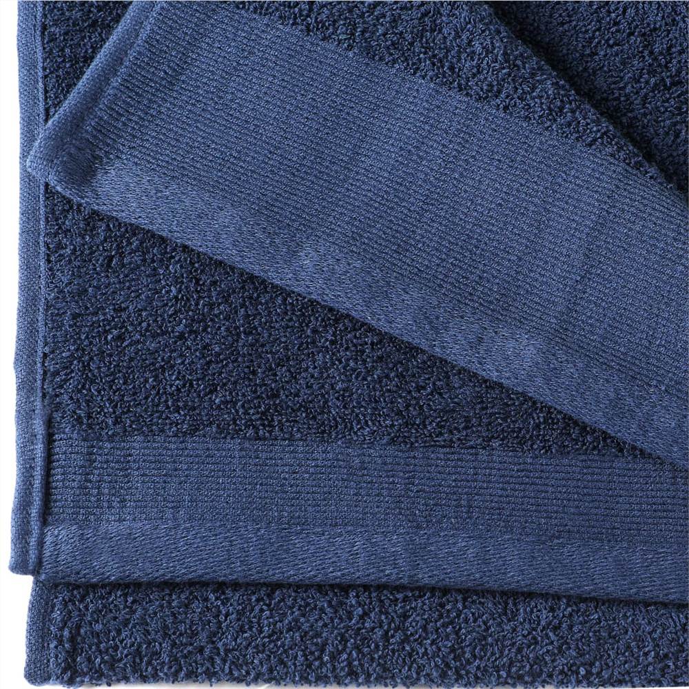 Hand Towels 2 pcs Cotton 450 gsm 50x100 cm Navy